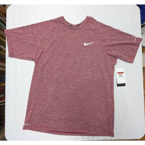 Nike Men's Heather Short Sleeve Hydroguard NWT - Picture 2 of 4